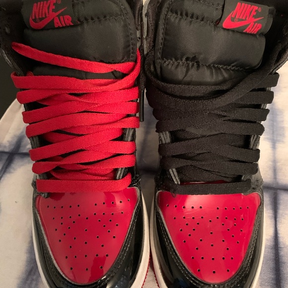 Air Jordan 1 Retro High OG GS ‘Patent Bred’ - Picture 3 of 7